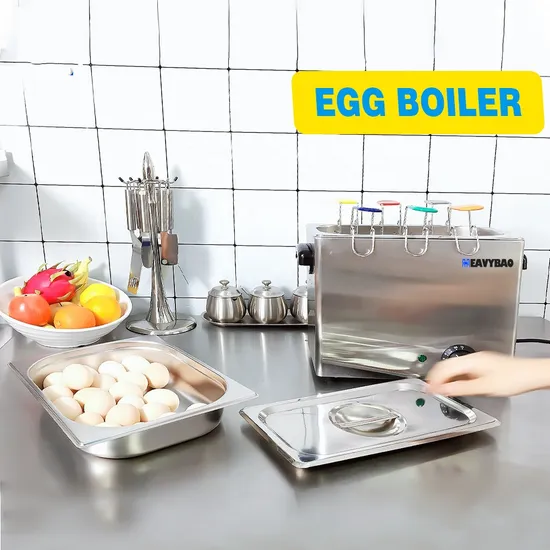 Stainless Steel Electric Egg Boiler and Cooker Machine for 8 Eggs