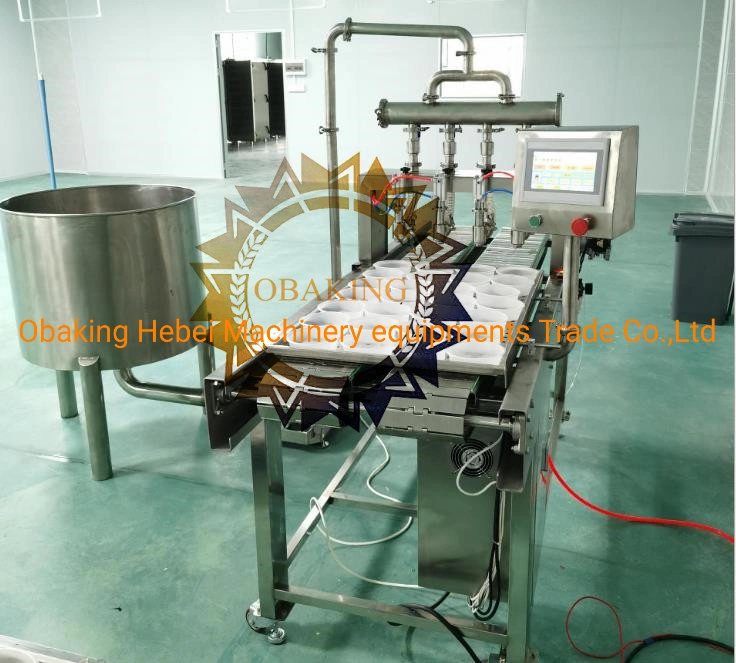 Large Capacity Industrial Cake Production Line Mousse Cake Making Machine Used Egg Breaker