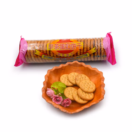 Happy Breakfast Redondo Biscoito de Ovo e Leite Biscoito Biscoito