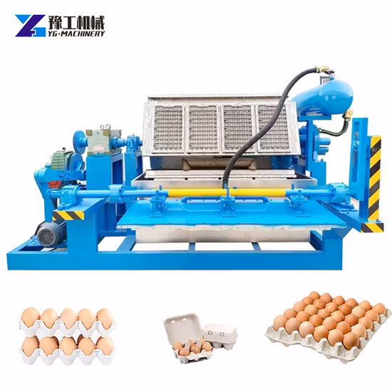 Máquina de Bandeja de Ovos de Celulose de Papel Ce com Equipamentos de Formação de Máquina de Moldagem